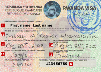 rwandan tourist visa