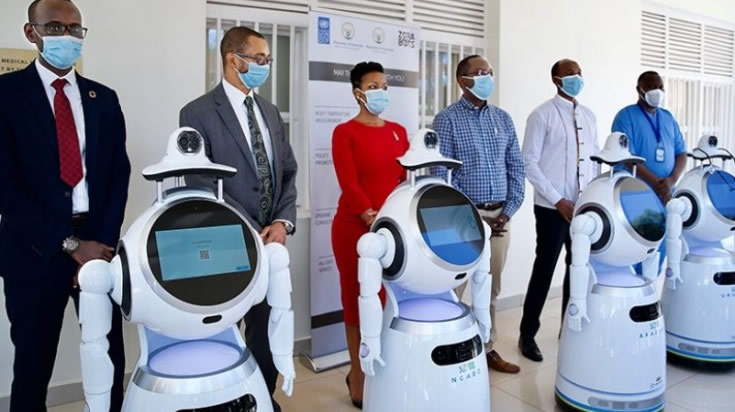 Rwanda deploys robots to fight covid19