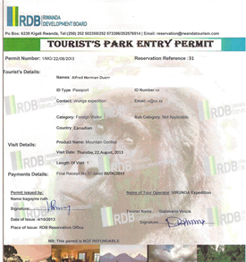 Discounted offers for  conference travelers to Rwanda